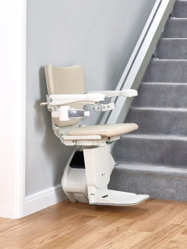 Handicare 1100 stairlift bottom of stairs