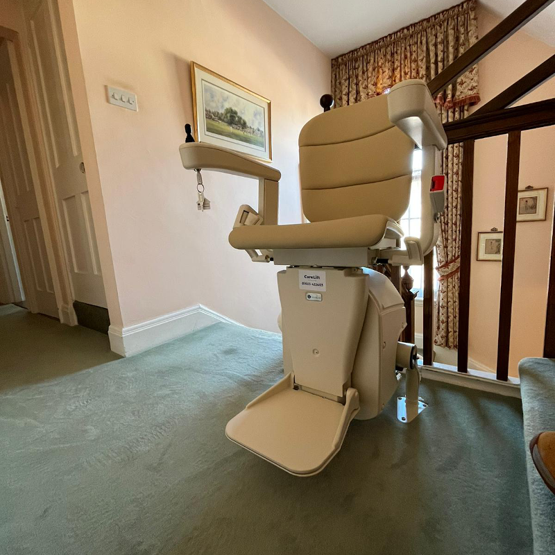 stowmarket curved stairlift installation Freecurve