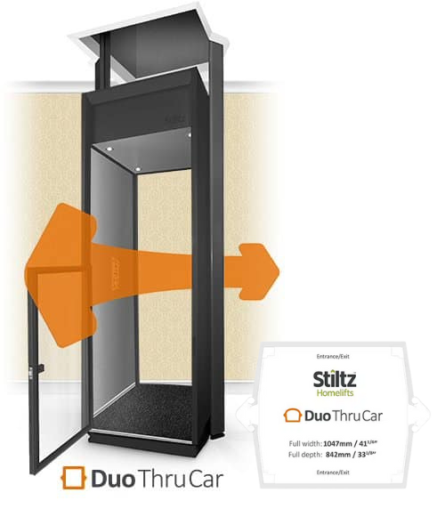 Stiltz thru car home lift option